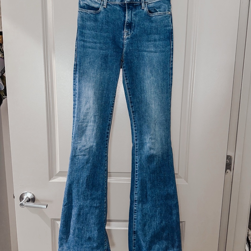 Frame Denim Classic Blue Wide Leg Jeans